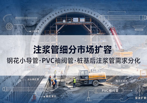思明注浆管细分市场扩容，隧道钢花小导管、PVC 袖阀管、桩基后注浆管需求分化